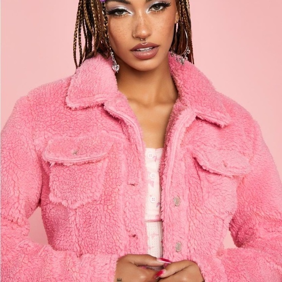 Fashion Nova cropped Sherpa jacket - Picture 7 of 9